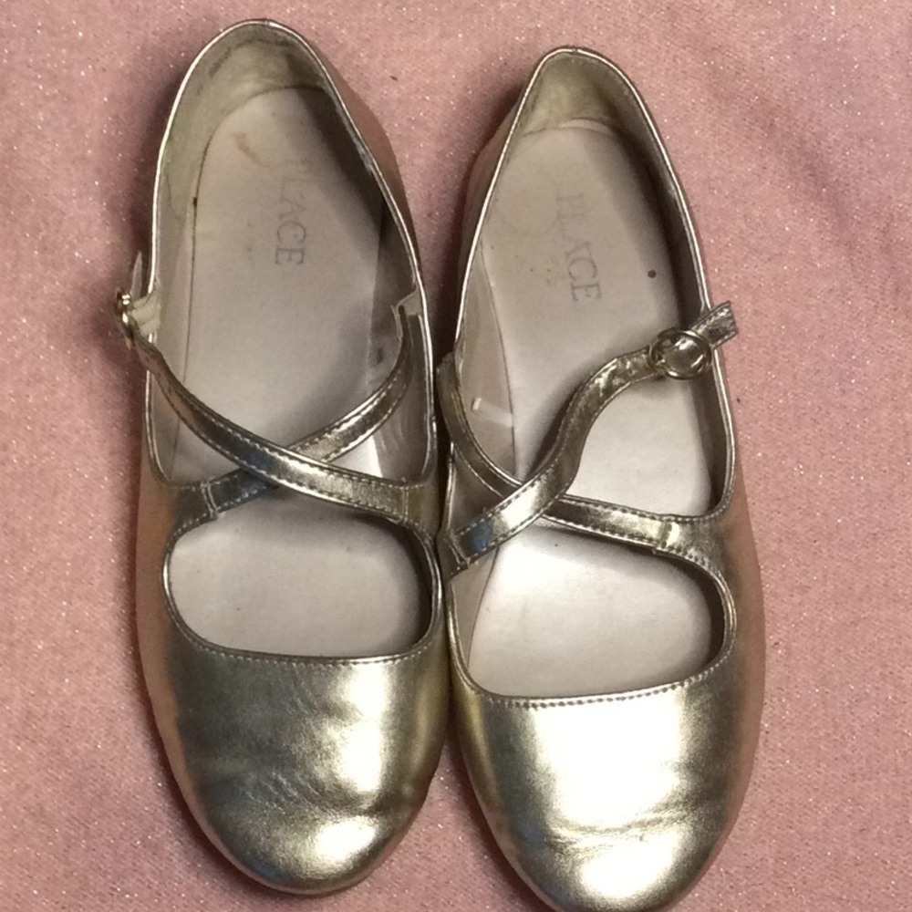 Gold ballet slippers